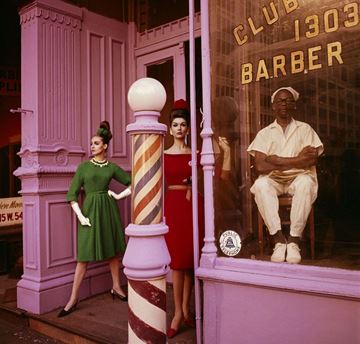 Picture of Antonia + Simone + Barber Shop, New York, 1962