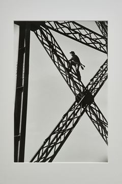 Picture of Painter on the Eiffel Tower, Paris (variant), 1953